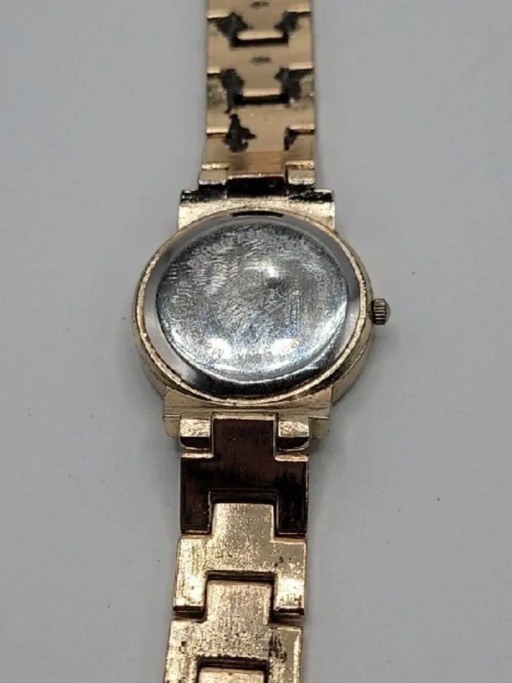 Kardashian Kollection Two-Tone Gold & Black Quartz Link Bracelet Watch - Tested